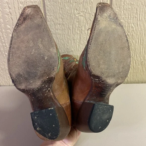 Embroidered Brown Western Boots - Picture 11 of 11